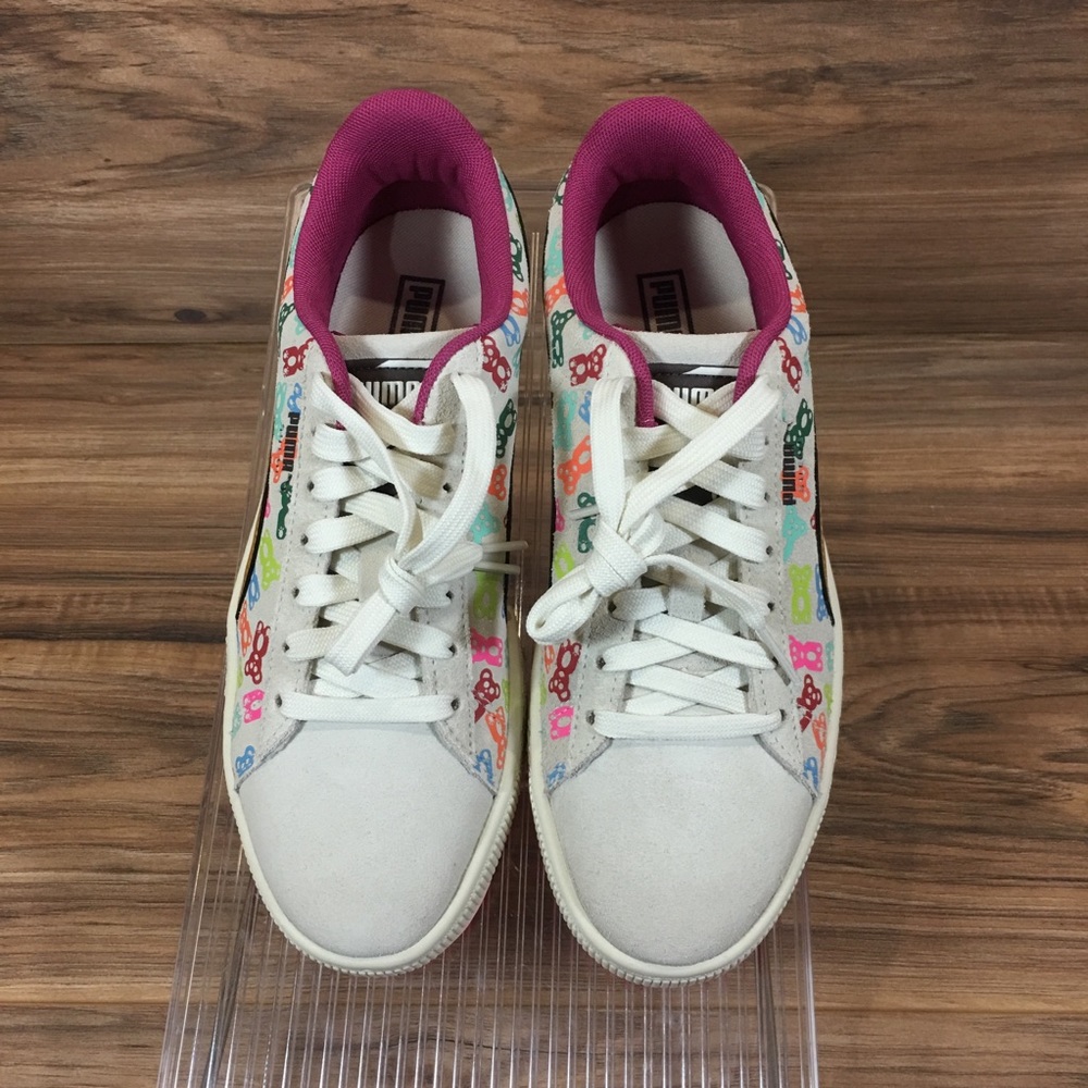 <SOLD>PUMA Gummy Bears Suede Whisper Pink Bottom - Picture 2 of 5
